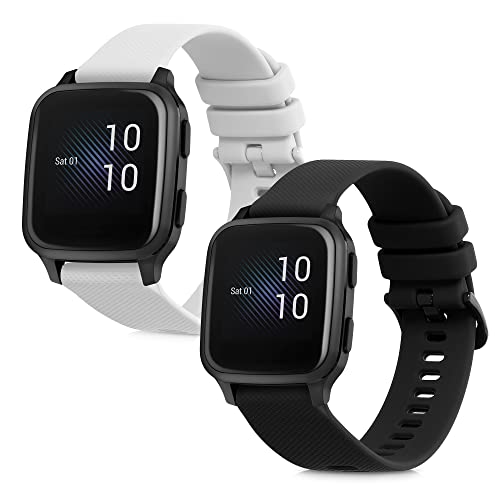 Thumbnail 7 de kwmobile Bracelet compatible Garmin Venu Sq Music – 2x bracelet de rechange en silicone TPU