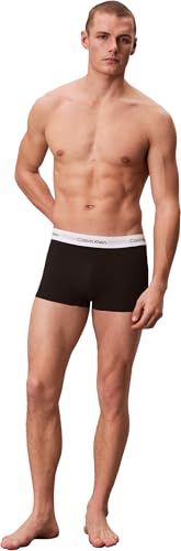 Detalle de Calvin Klein Men’s 3 Pack Low Rise Trunks, Black (Black), XL