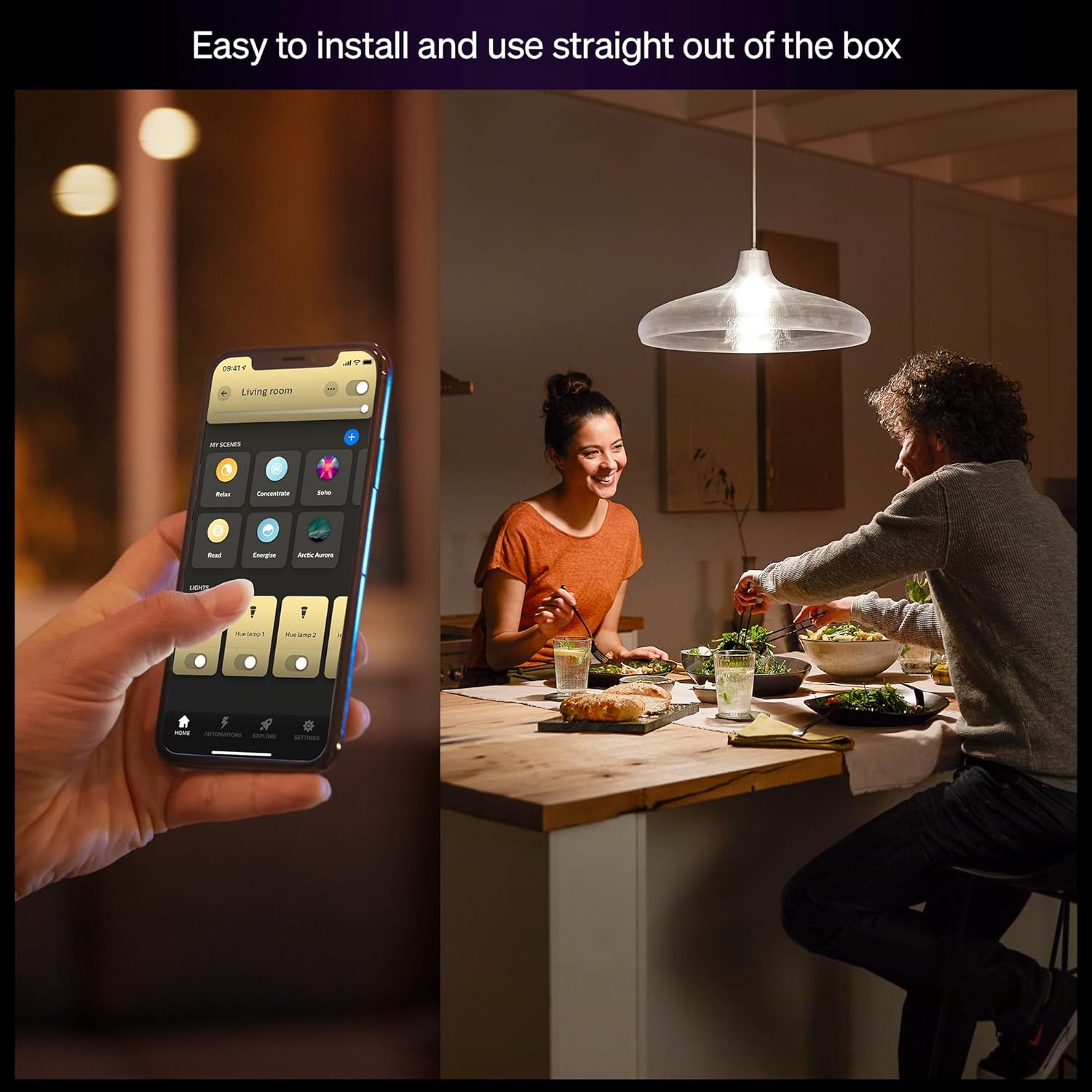 Detalle de Philips Hue A19 Smart LED Bulb 1100 lm
