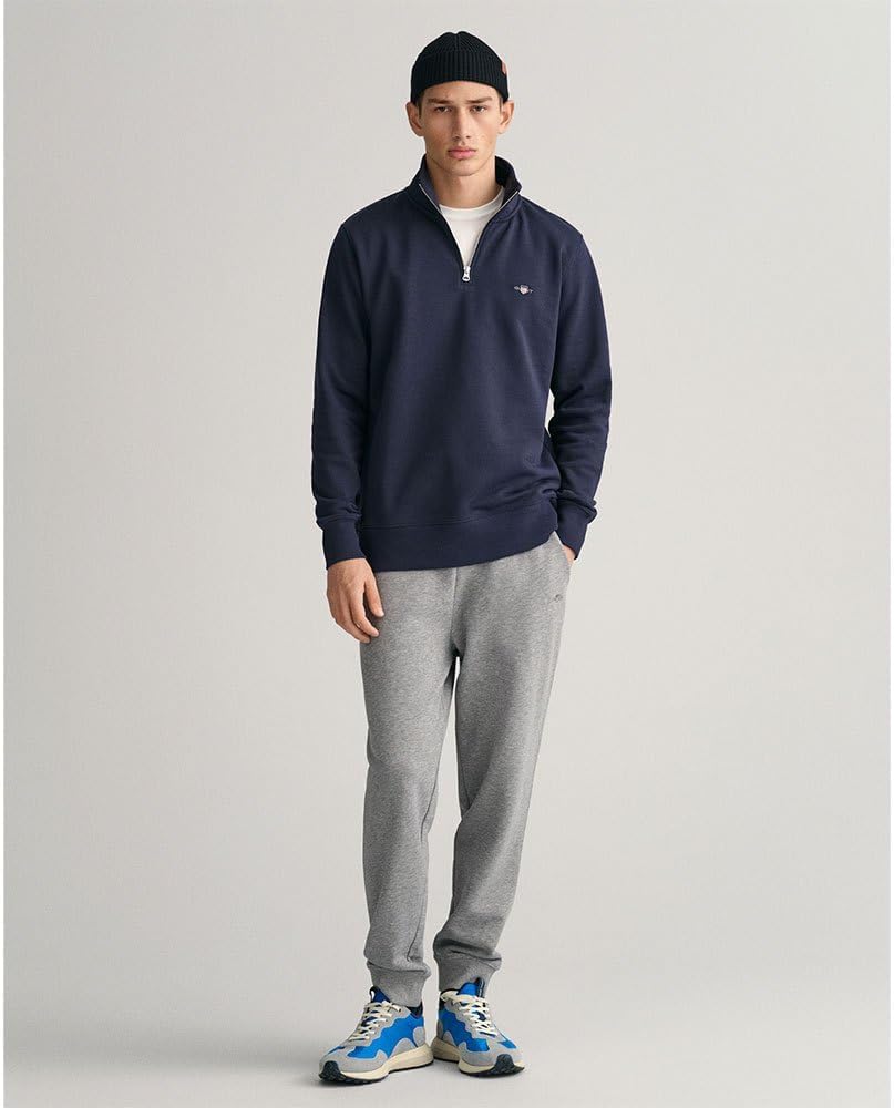 Thumbnail 2 de GANT Mens Half Zip Sweatshirt: Cotton, Long Sleeve