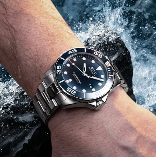 Thumbnail 6 de MIDO Ocean Star 600 Chronometer – Schweizer Automatikuhr für Herren, blaues Zifferblatt, Gehäuse 43,5 mm