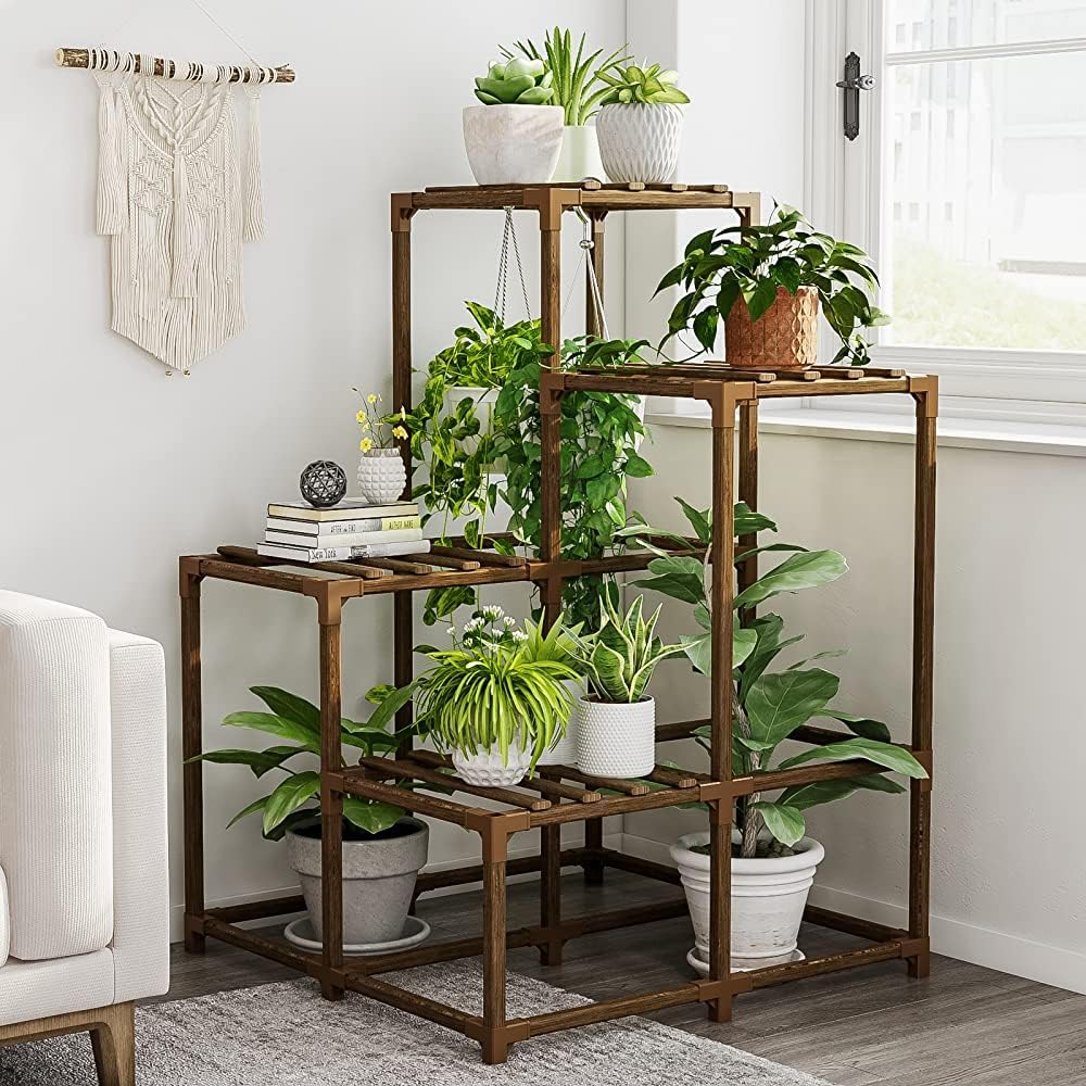 Thumbnail 6 de Bamworld tall indoor/outdoor plant stand (11-tier) for up to 11 pots
