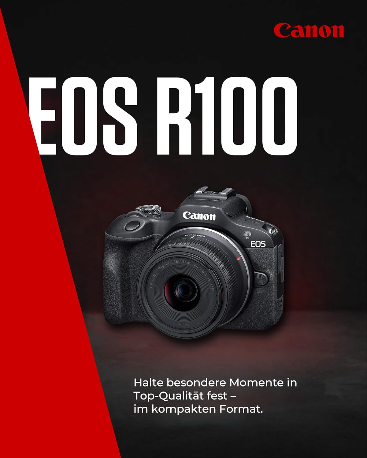 Thumbnail 1 de Canon EOS R100 Kit mit RF-S 18-45mm F4.5-6.3 IS STM – kompakt, vielseitig, ready to shoot