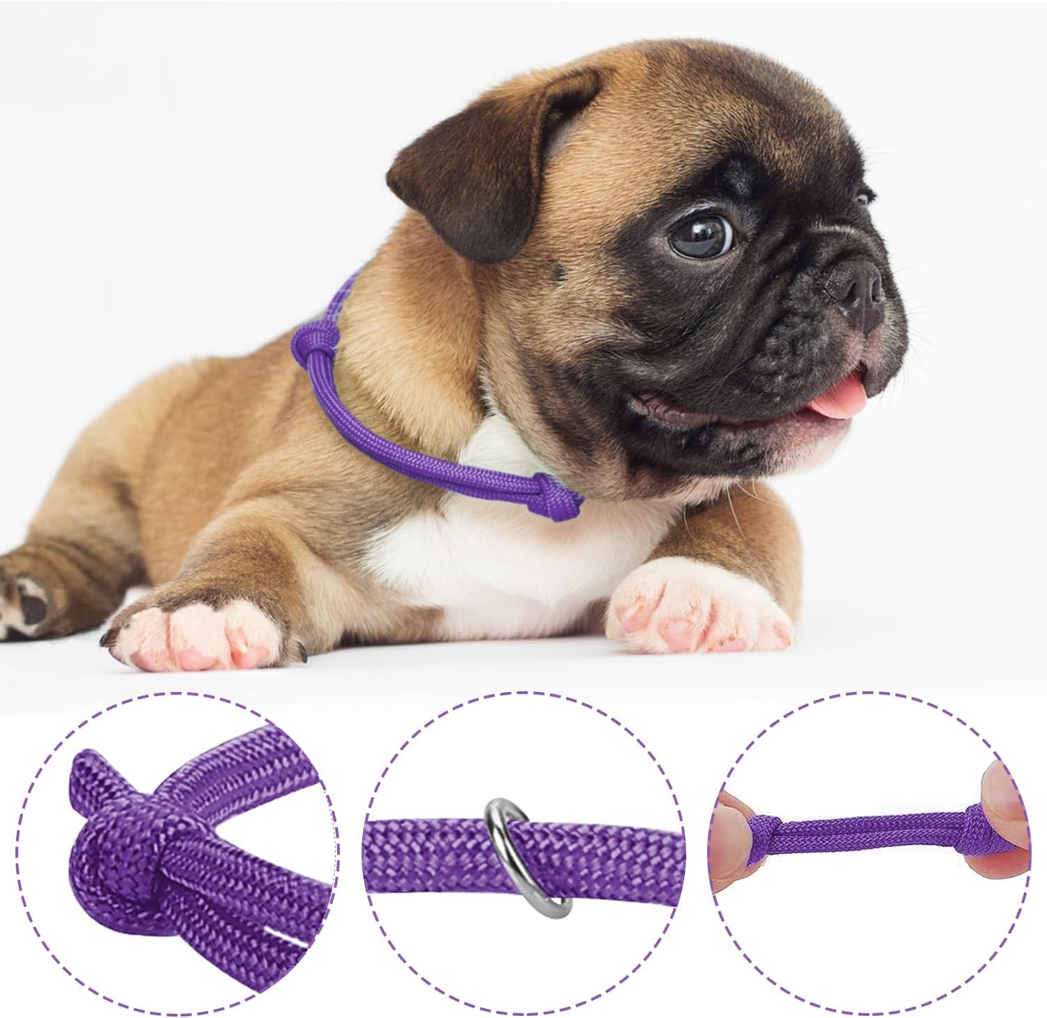 Detalle de MABAHON 16PCS Puppy ID Collars + 16Pcs Umbilical Cord Clips whelping kit