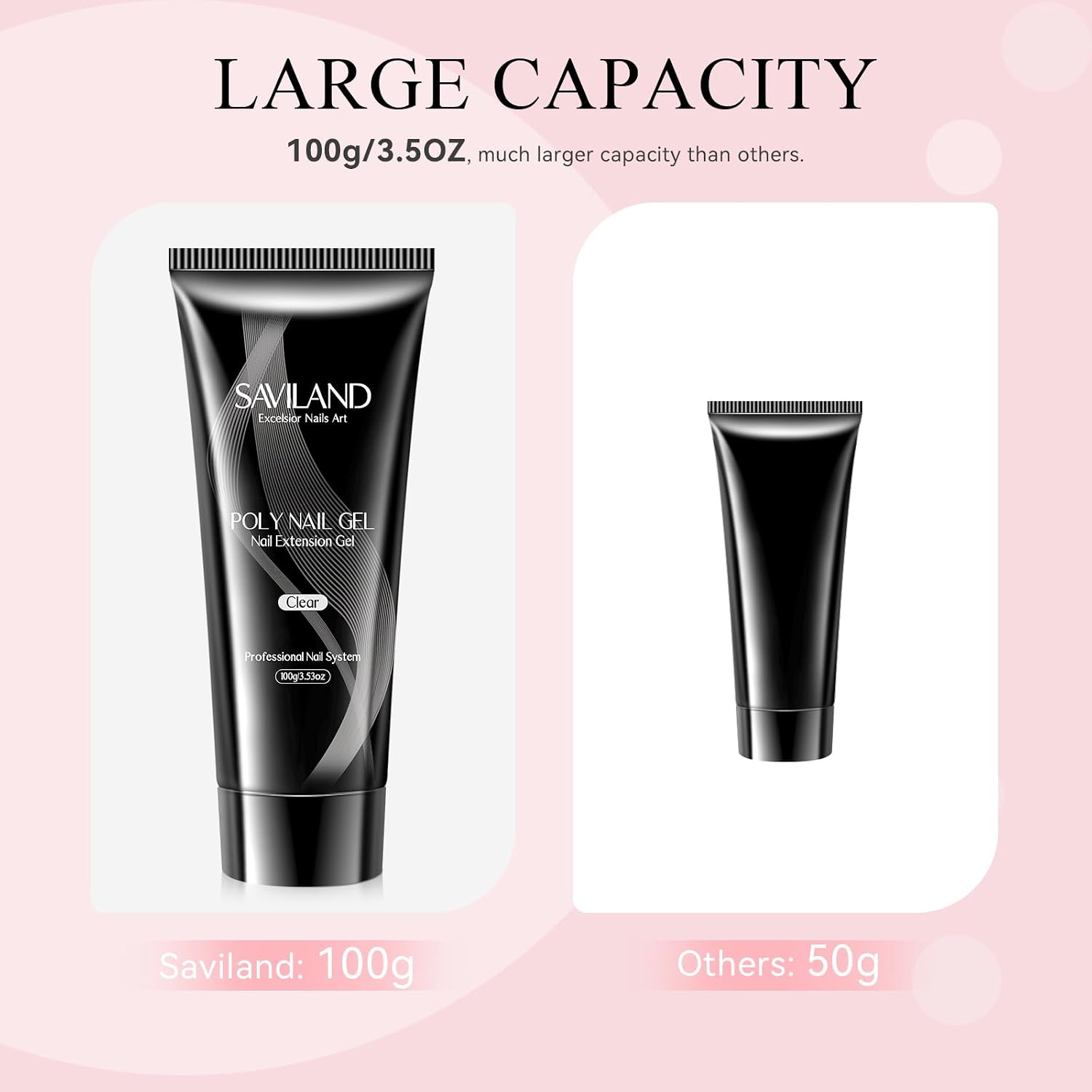Thumbnail 4 de Saviland Poly Nail Extension Gel 100ml Transparent