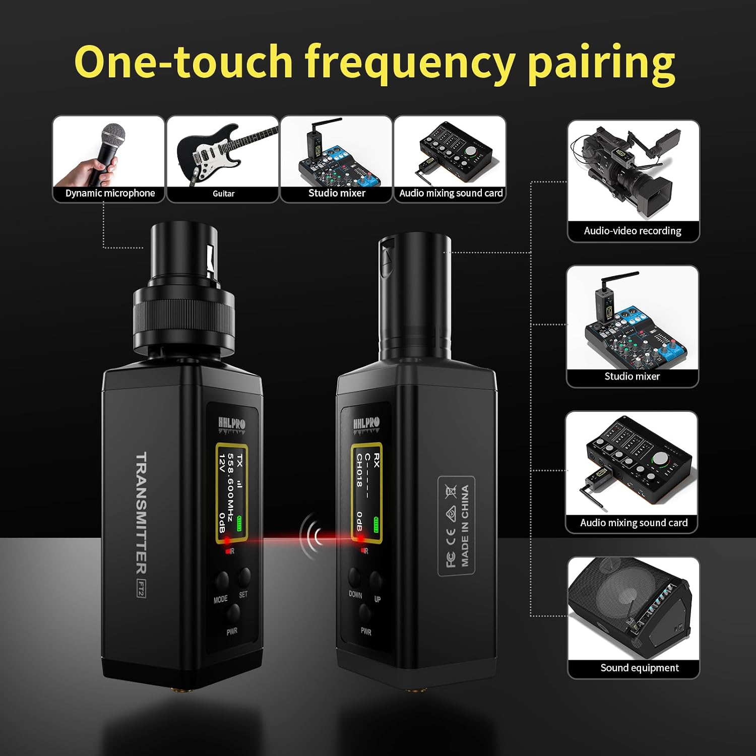 Thumbnail 6 de HHLPRO Wireless XLR Transmitter-Receiver F30