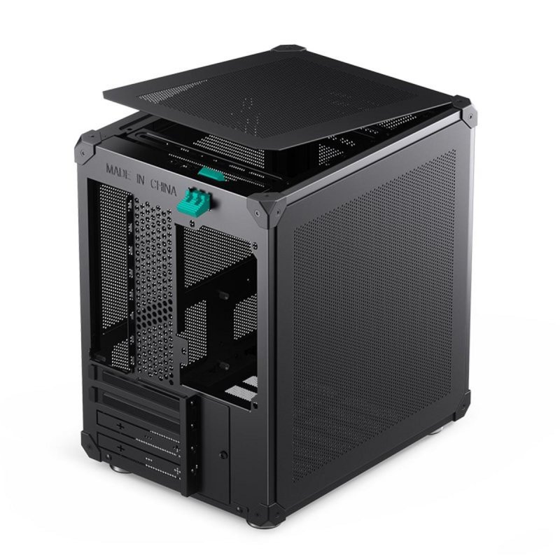 Thumbnail 2 de Jonsbo C6 Black caja para PC compacta (ITX y micro ATX) con USB-C 3.2 y estructura de acero