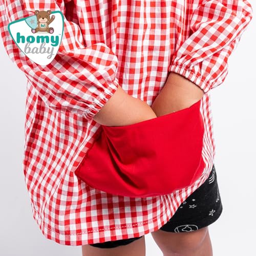 Thumbnail 6 de HOMYBABY Babi Escolar Infantil 4-5 años (110 cm): bata unisex con puños elásticos, bolsillo central y diseño cómodo