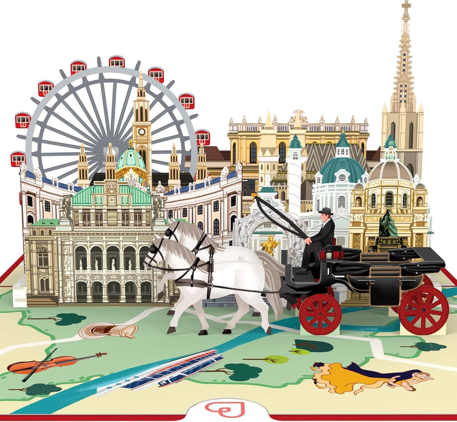 Thumbnail 6 de papercrush® Pop-Up Karte USA – Gutschein für USA-Reise mit 3D-Effekt (Geburtstagskarte zum Städtetrip nach New York)