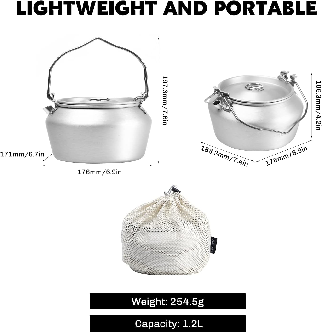 Detalle 2 de Fire-Maple Nimbus Camping Kessel 1,2 L
