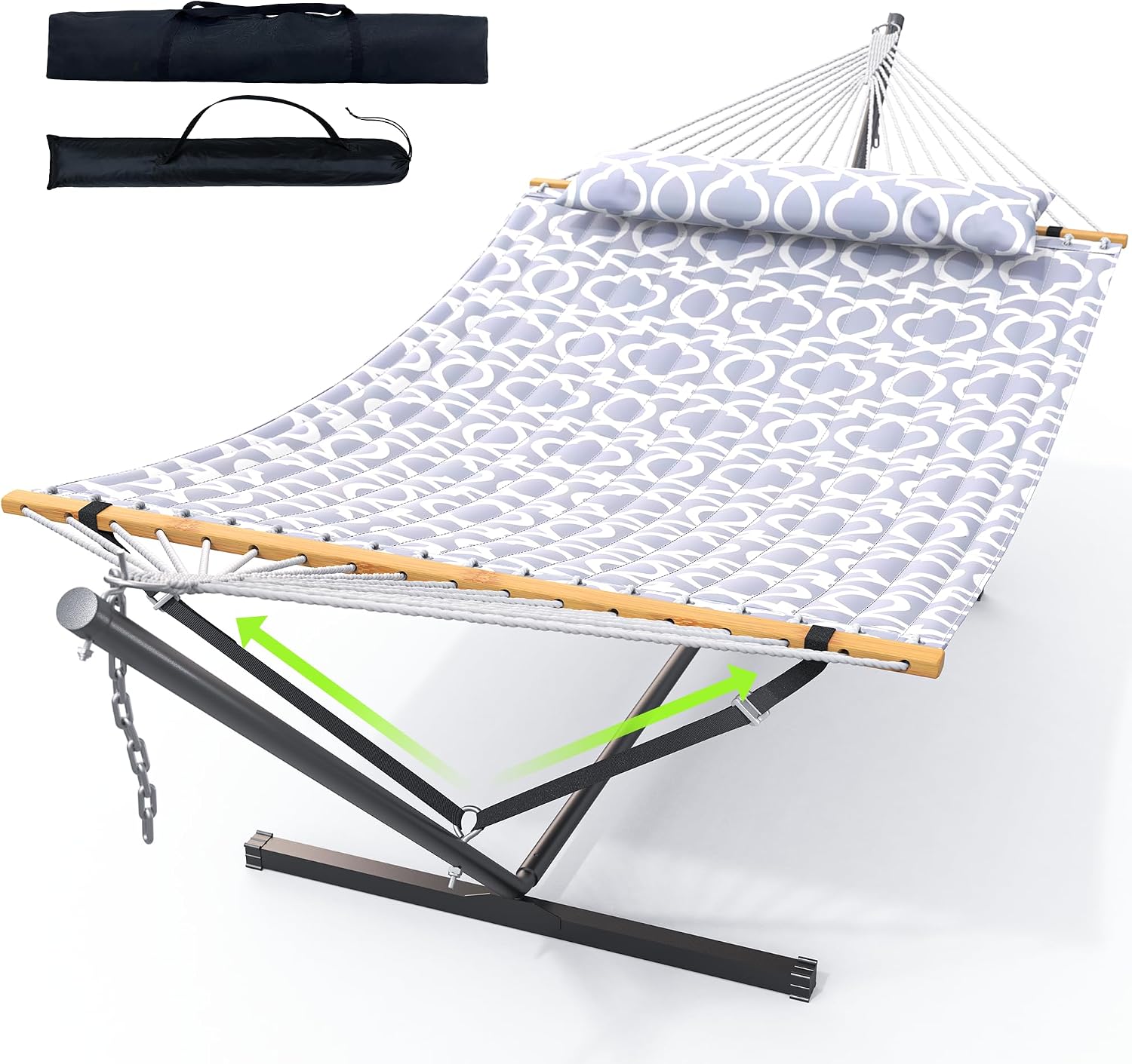 Detalle de ANAGOO Double Hammock with Stand, 500-lb Capacity