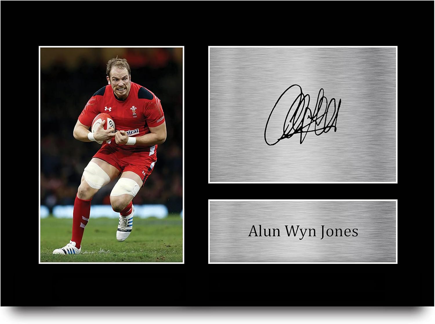 Thumbnail 5 de HWC Trading FR A4 Alun Wyn Jones Wales framed signed autograph picture (A4)