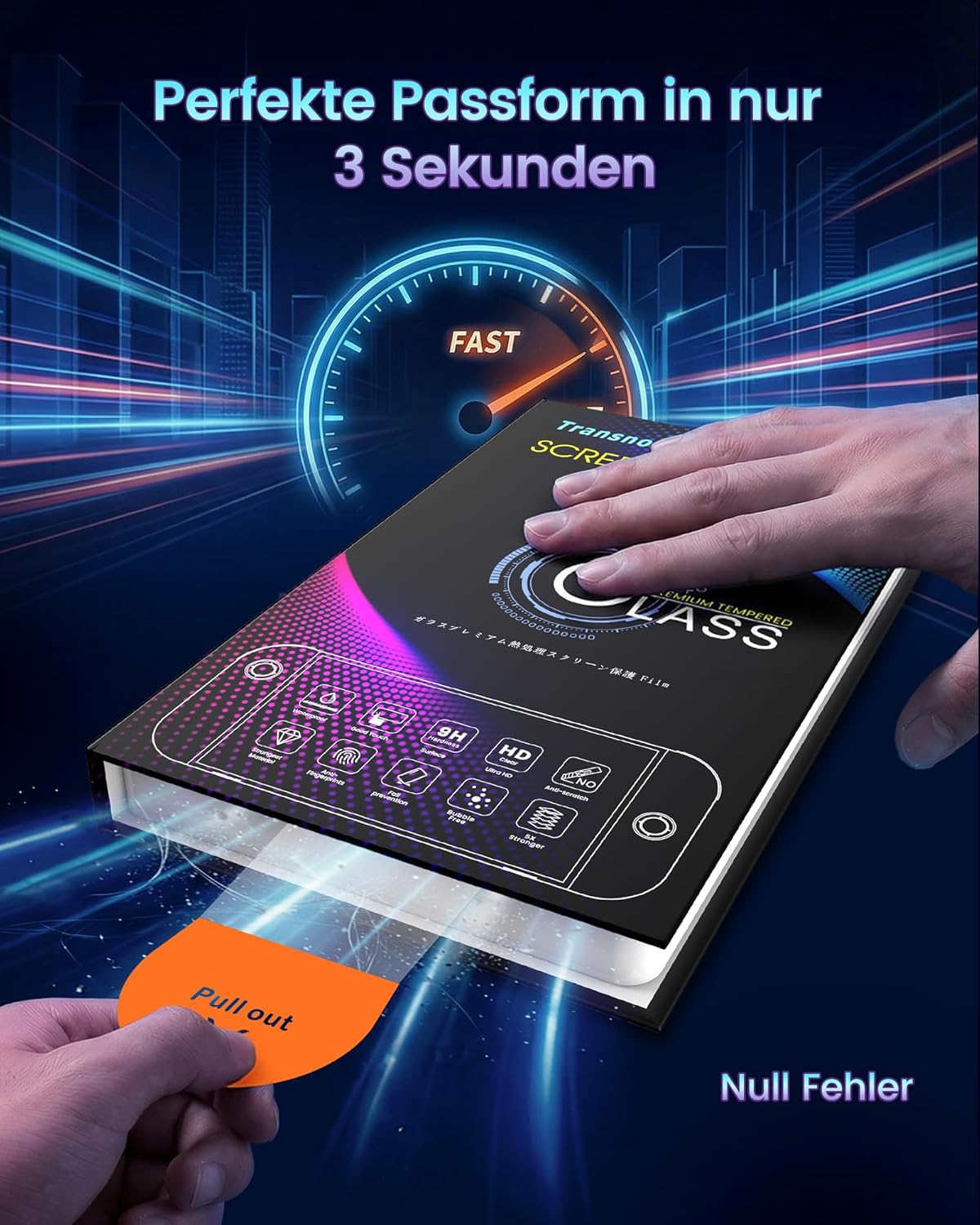 Thumbnail 1 de TRANSNOVO Switch 2 Schutzfolie (2025) mit Auto-Ausrichtungs-Buchrahmen – 9H Panzerglas, Zero-Lag Touch, 2 Stück