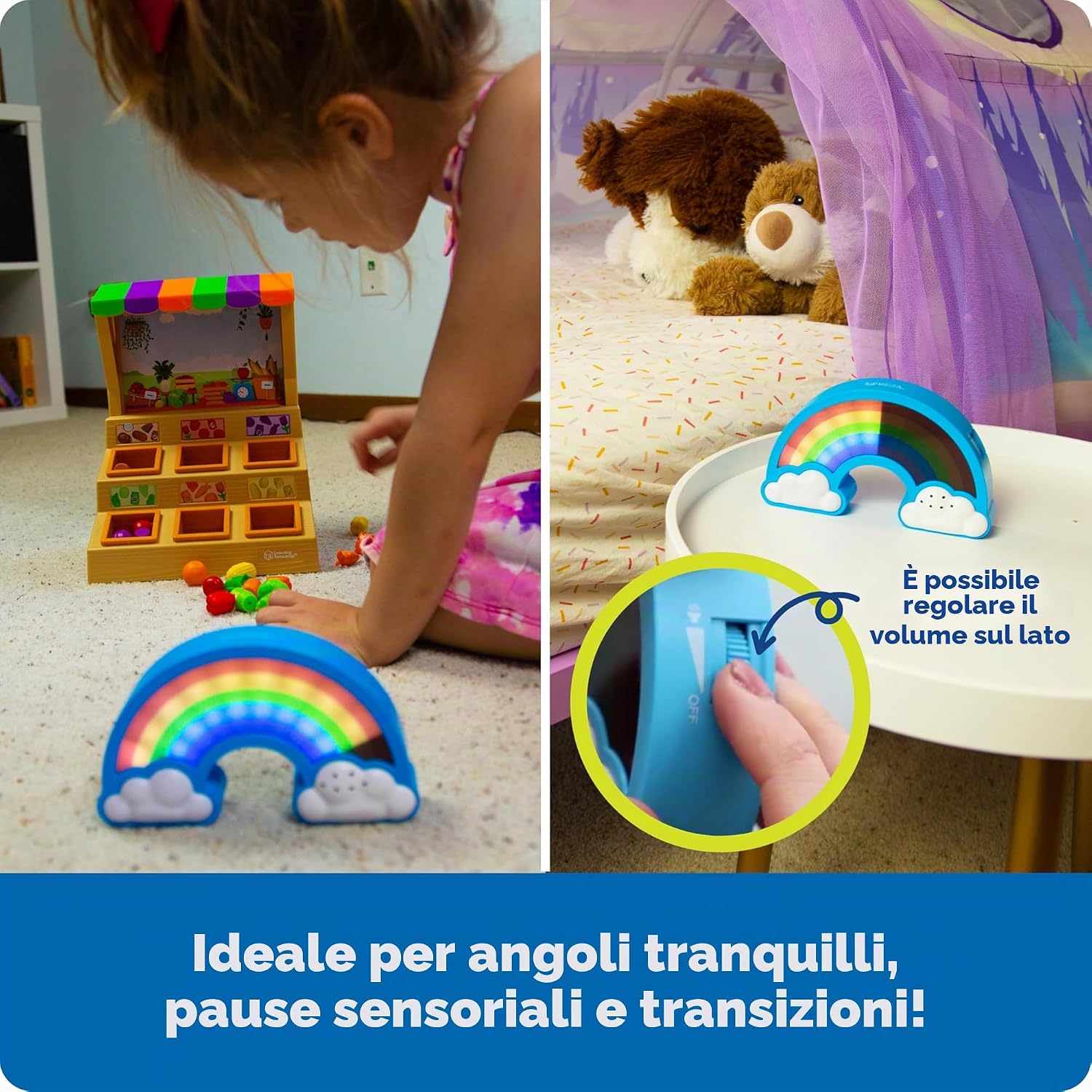 Detalle 2 de Learning Resources Timer Visivo Arcobaleno per Bambini (3+ Anni) – Timer per Classe e Casa