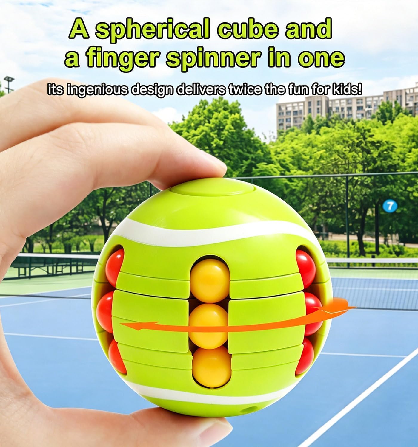 Detalle 2 de Azxb 633-117X 3D Puzzle Spin Balls, 2.5-Inch, 3-Pack