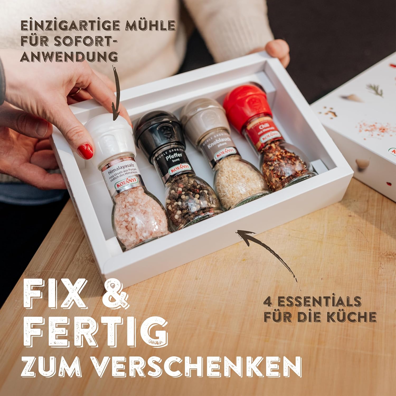 Thumbnail 1 de Kotányi Kitchen Essentials Gewürzmühlen Set 🧂