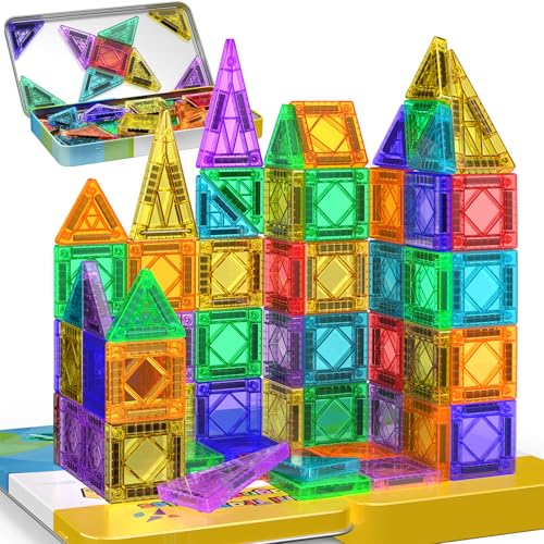 iKidiki: Set de 43 Piezas Magnéticas para Construcción – Juguete de Viaje y Regalo para Niños de 3 a 6 Años