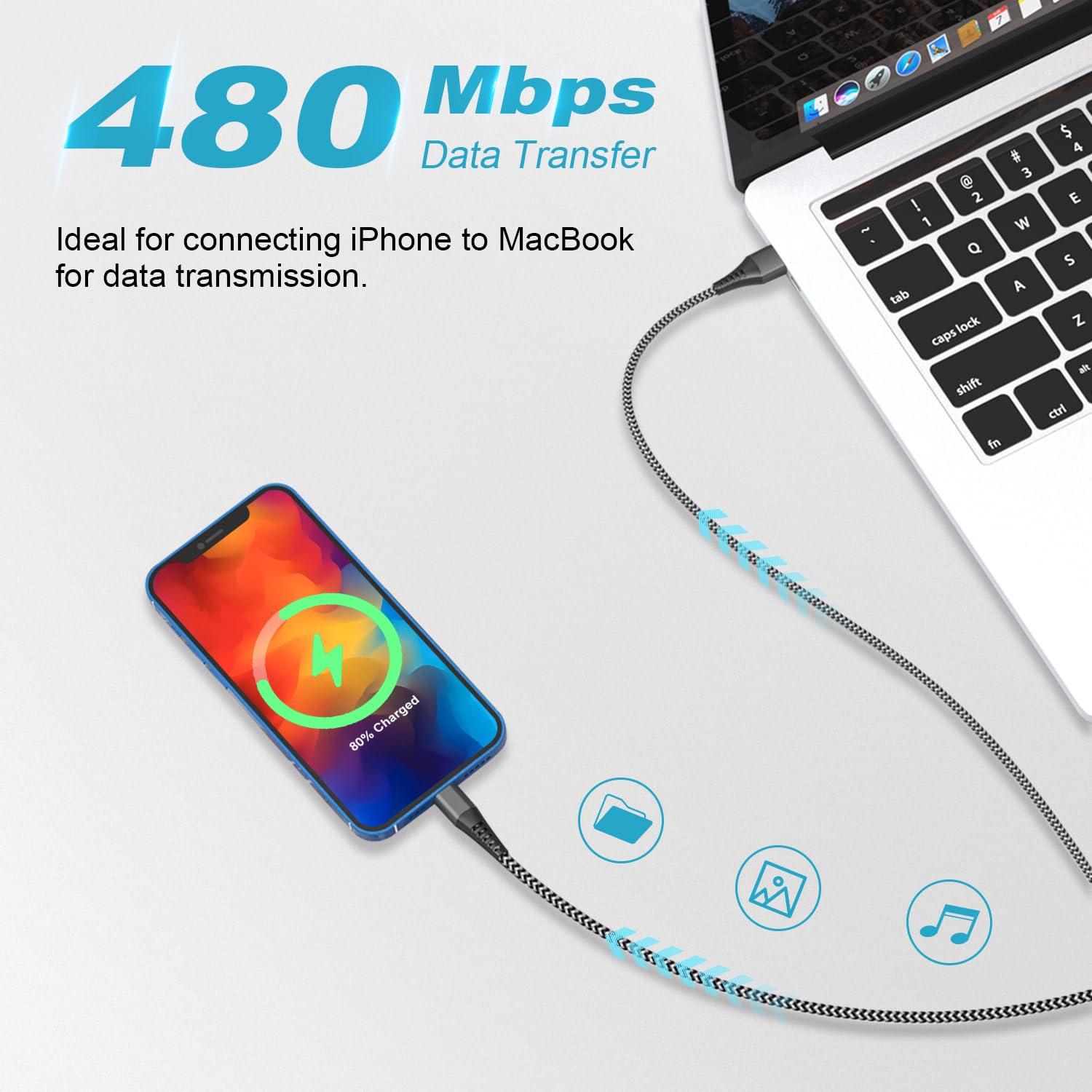 Thumbnail 5 de AINPOW iPhone Charger Cable 1M 2Pack