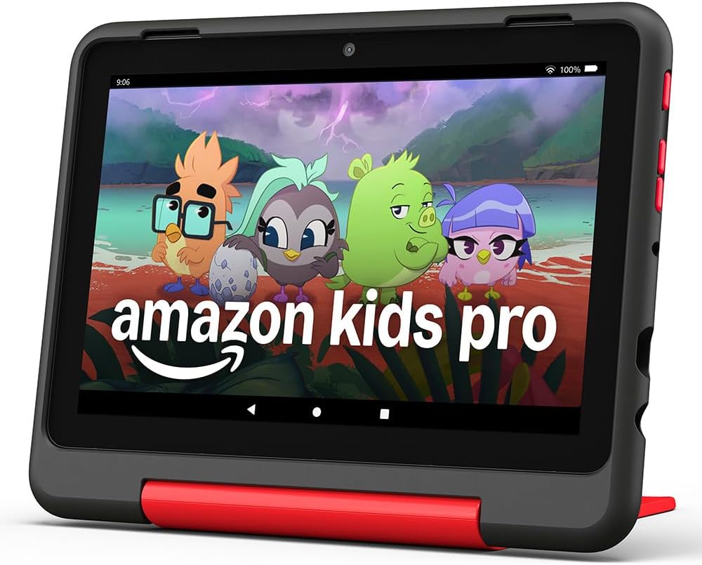 Detalle 2 de Amazon Fire HD 8 Kids Pro-Tablet (neueste Generation) für 6- bis 12-Jährige – 8 Zoll HD, 3 GB RAM, 32 GB, werbefreie Inhalte