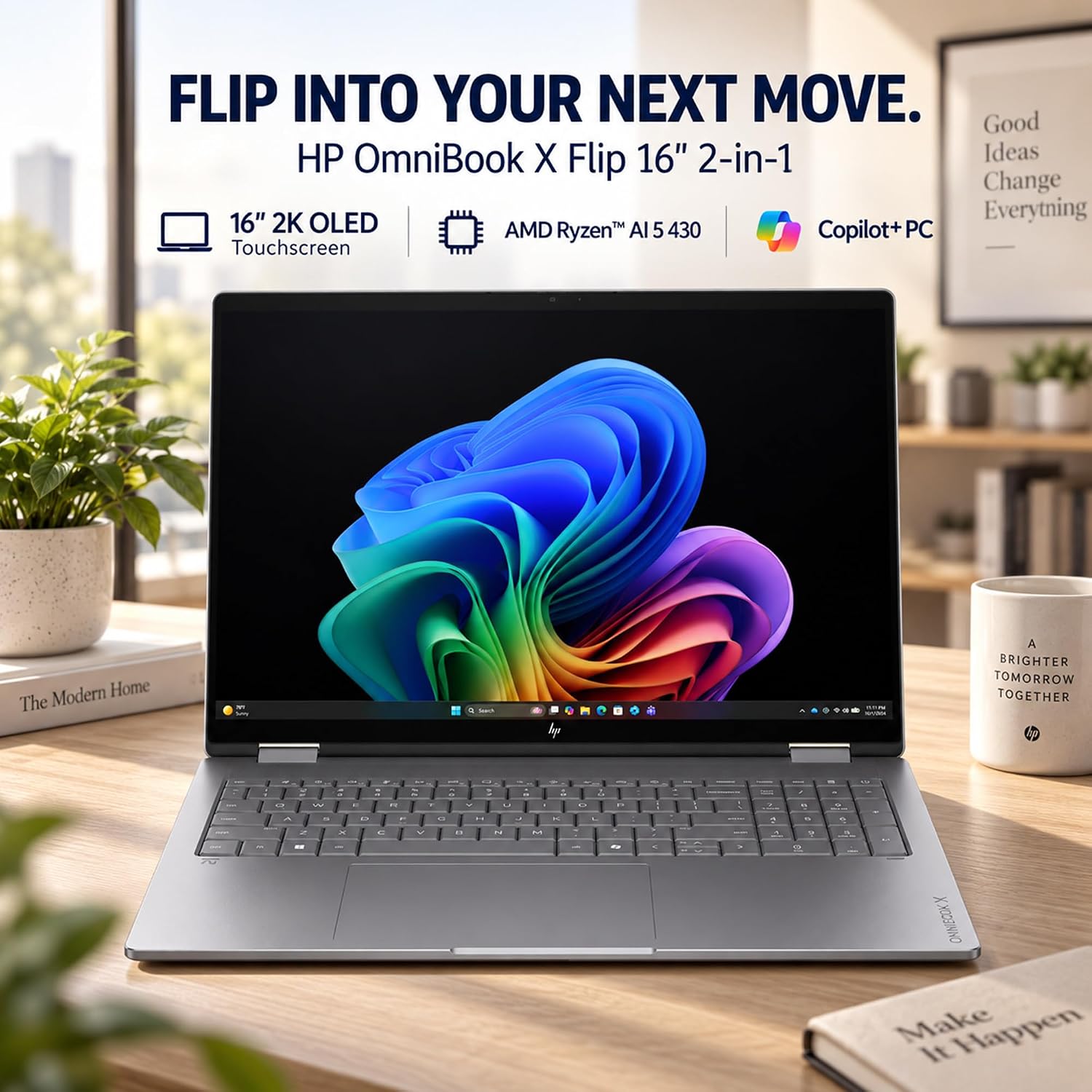 Detalle de HP 2-in-1 laptop, 16-inch
