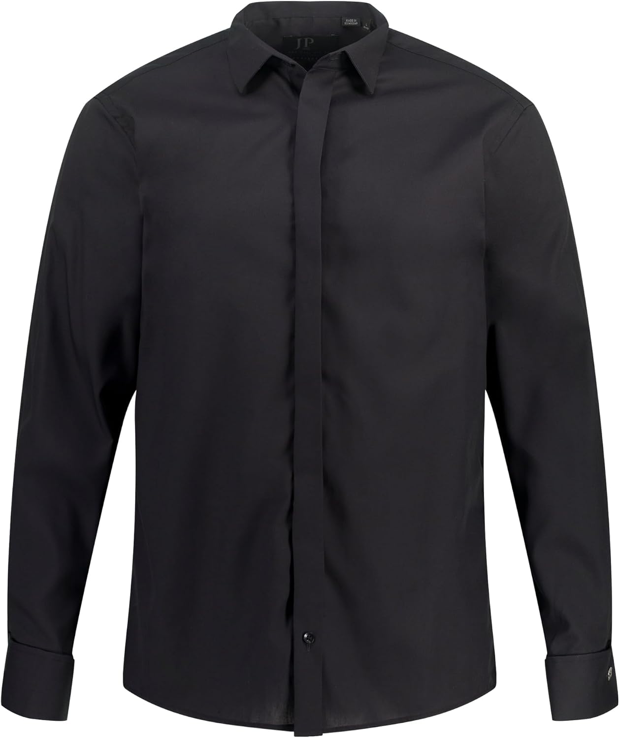 Detalle 2 de JP 1880 Chemise de Smoking Grandes Tailles L-8XL pour Hommes – Style Business, Col Rabattu, Manchettes avec Boutons de Manchette