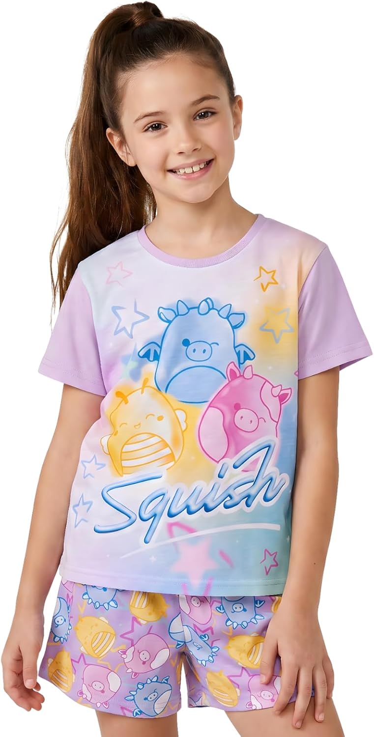 Thumbnail 6 de Squishmallows Girls Pyjamas: Squish Squad Short Pajama Set for Girls