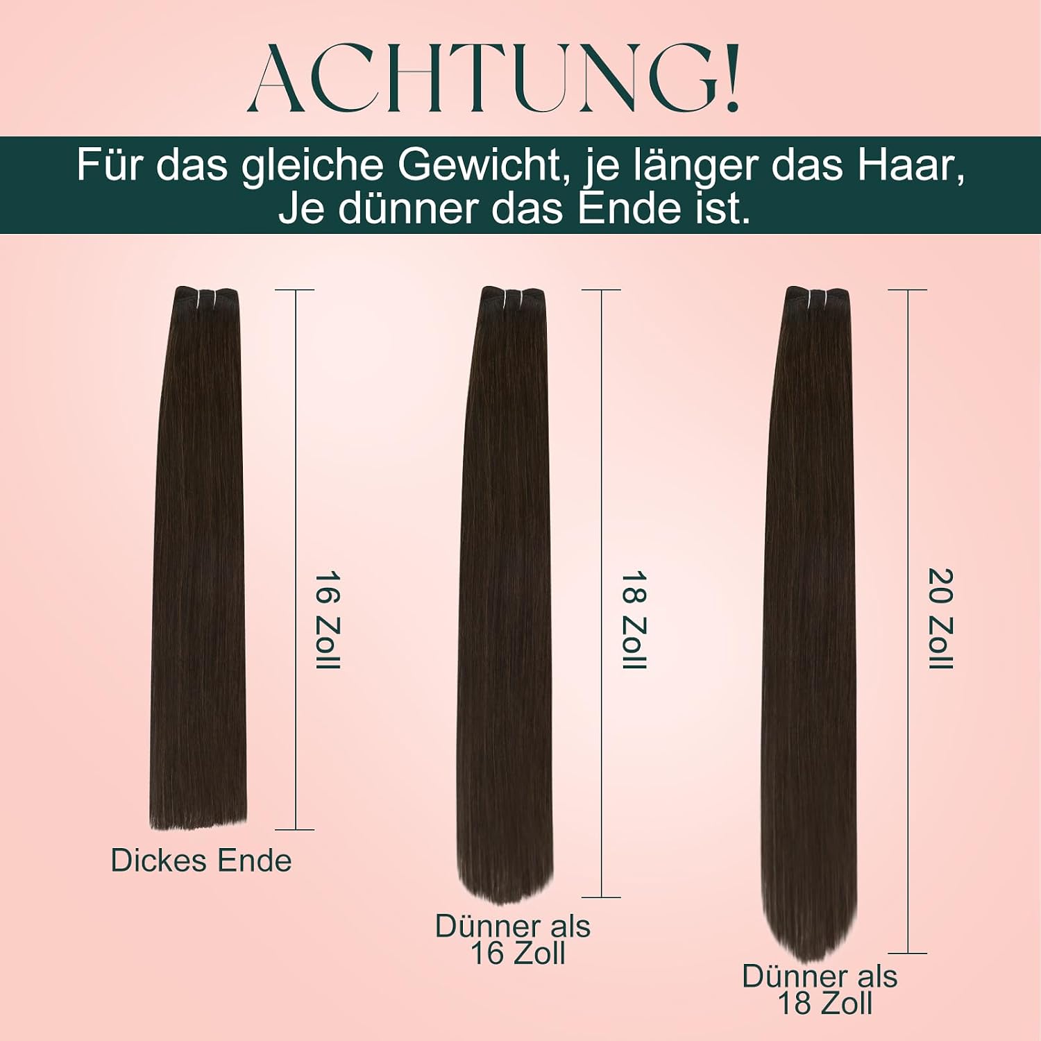 Thumbnail 5 de Easyouth Echthaar Tressen 70g 12Zoll #2 Braun