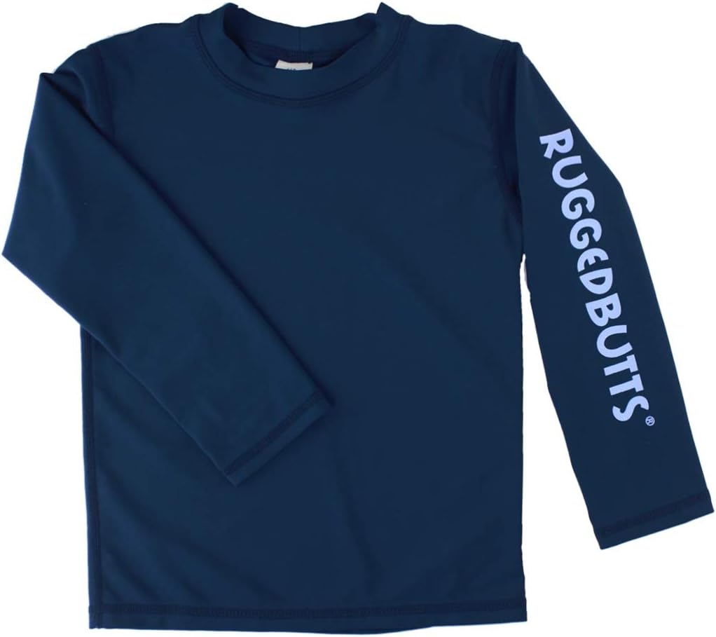 Detalle 2 de RUGGEDBUTTS Baby/Toddler Boys Long Sleeve Rash Guard Swim Shirt with UPF 50+