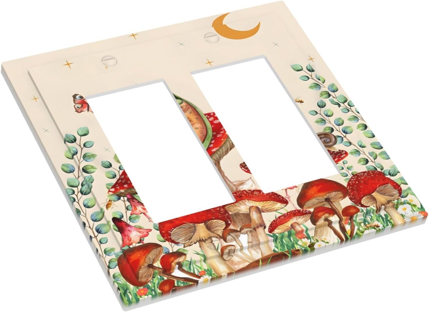 Detalle de 2-Gang Decorative Outlet Cover Plate