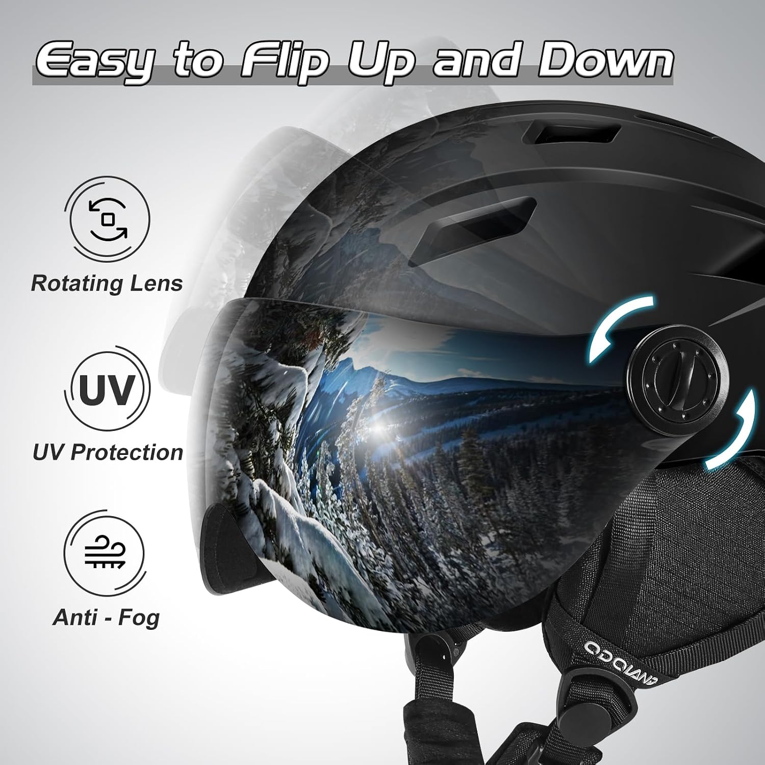 Thumbnail 3 de Odoland Ski Helmet with Visor goggles