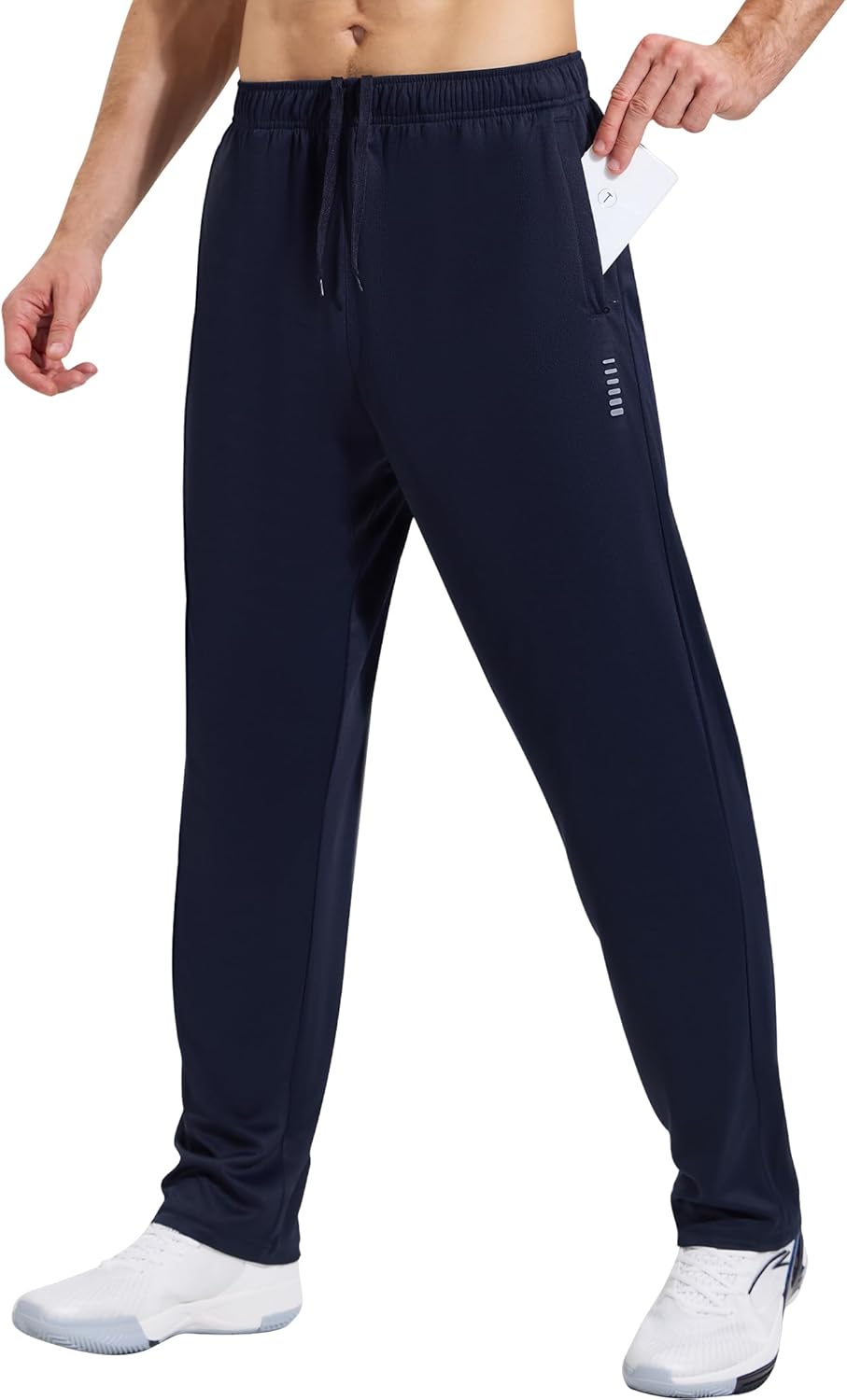 Thumbnail 6 de HUAKANG Men’s Joggers: Lightweight Tracksuit Bottoms with Zipped Pockets
