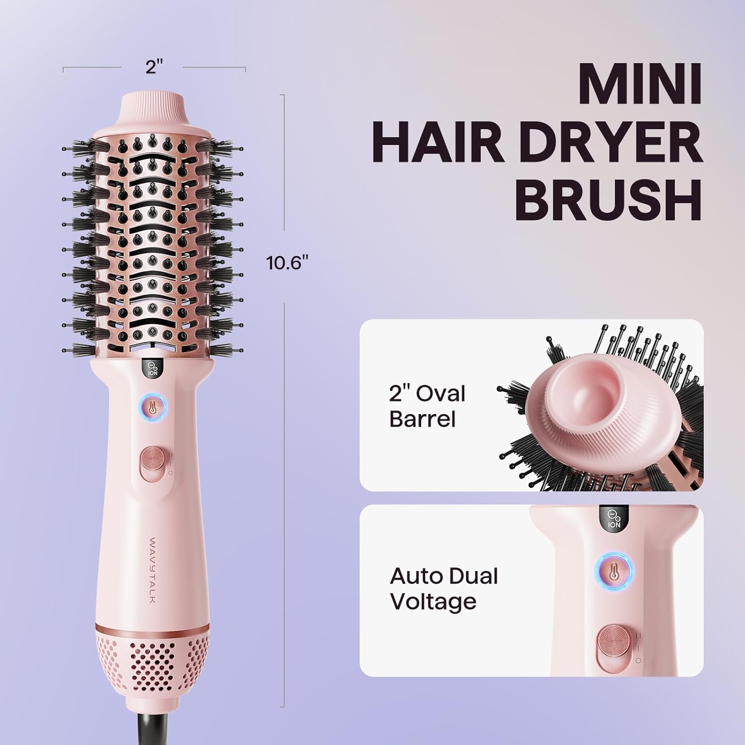 Thumbnail 6 de Wavytalk Jet Brush 110V-240V Mini Hair Dryer