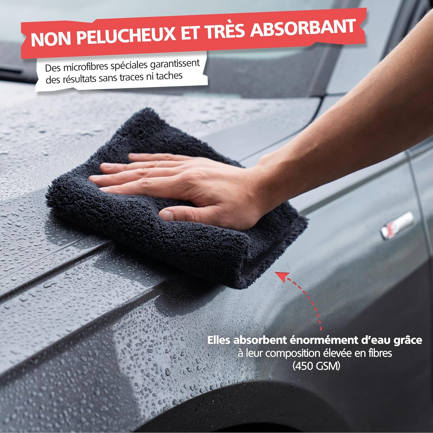 Thumbnail 2 de SPRINGER ZX1500 – Chiffon Duo Microfibres 40x40 cm, 2-en-1, sans couture