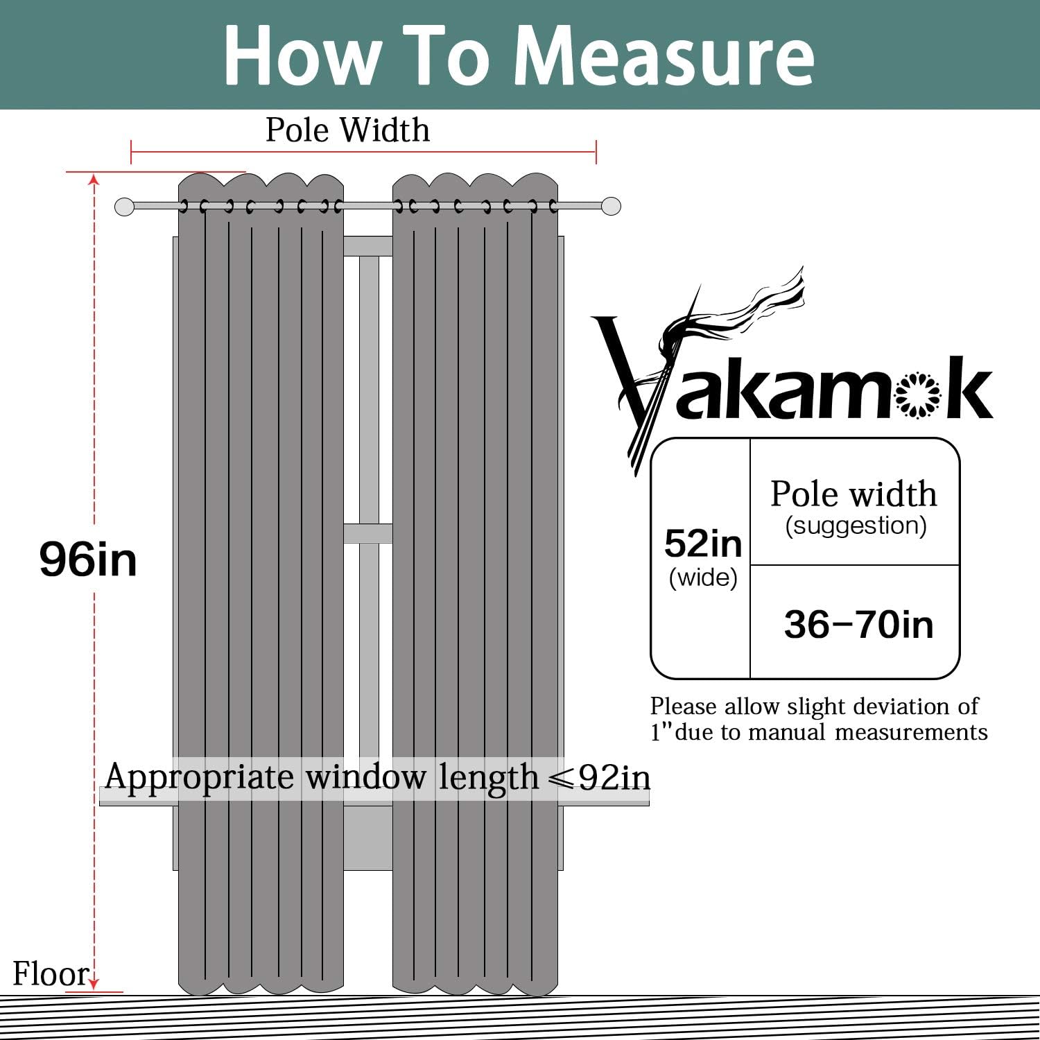 Thumbnail 6 de Yakamok 96in Blackout Curtains - 2 Panels, 52x96, Coral Orange, Grommet, Room Darkening & Thermal