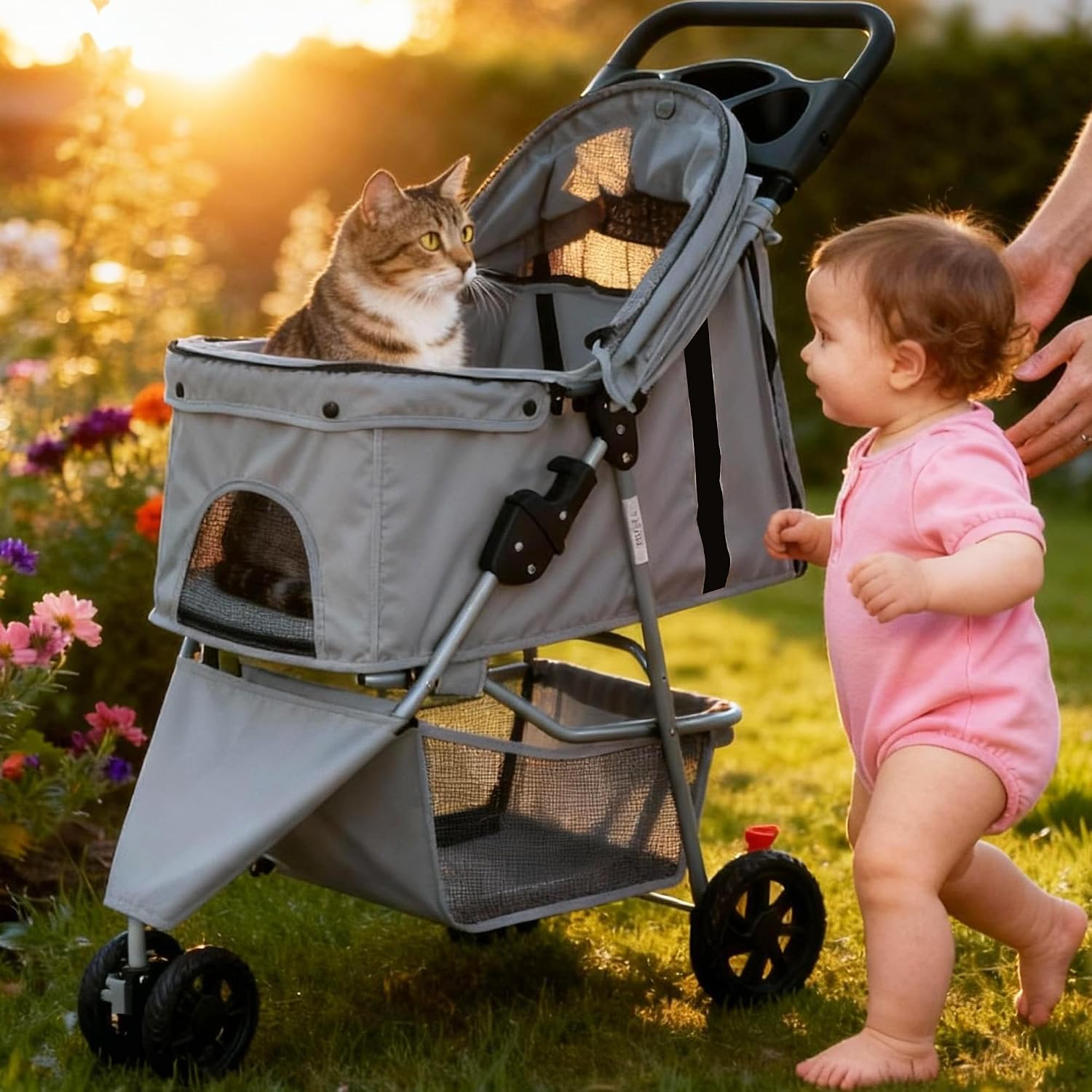 Thumbnail 6 de DUMOS Pet Stroller with Three Wheels