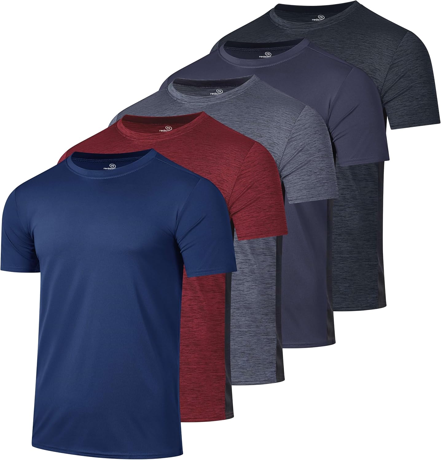 Detalle 2 de Real Essentials 5 Pack Men’s Dry Fit T-Shirts