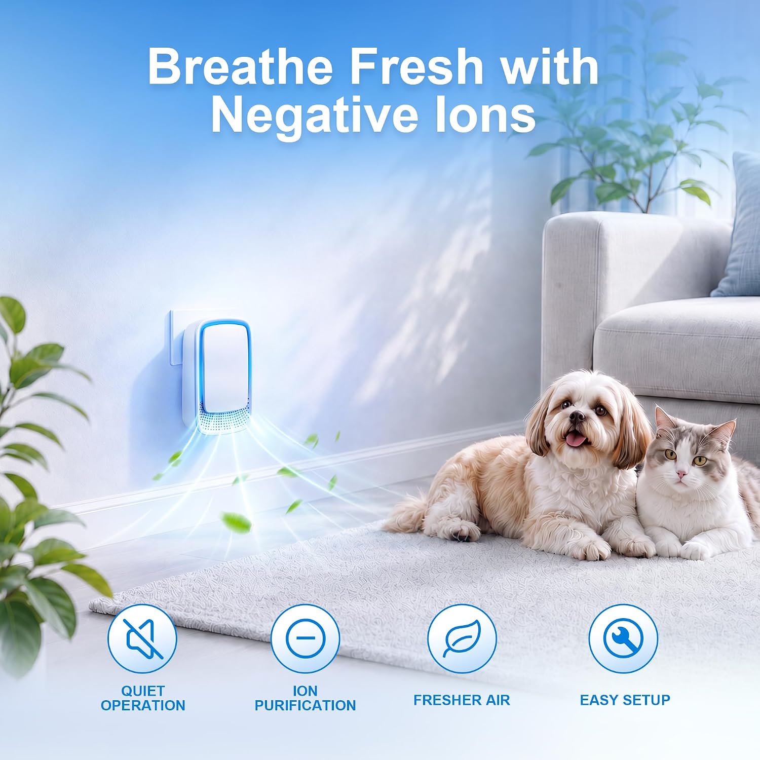 Thumbnail 2 de Plug-In Air Ionizer, 4-Pack