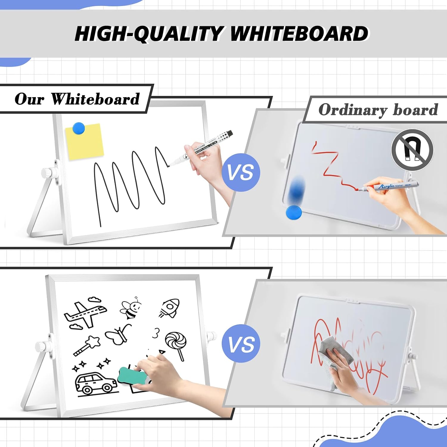 Detalle 2 de Dollar Boss magnetic whiteboard 20x30 cm