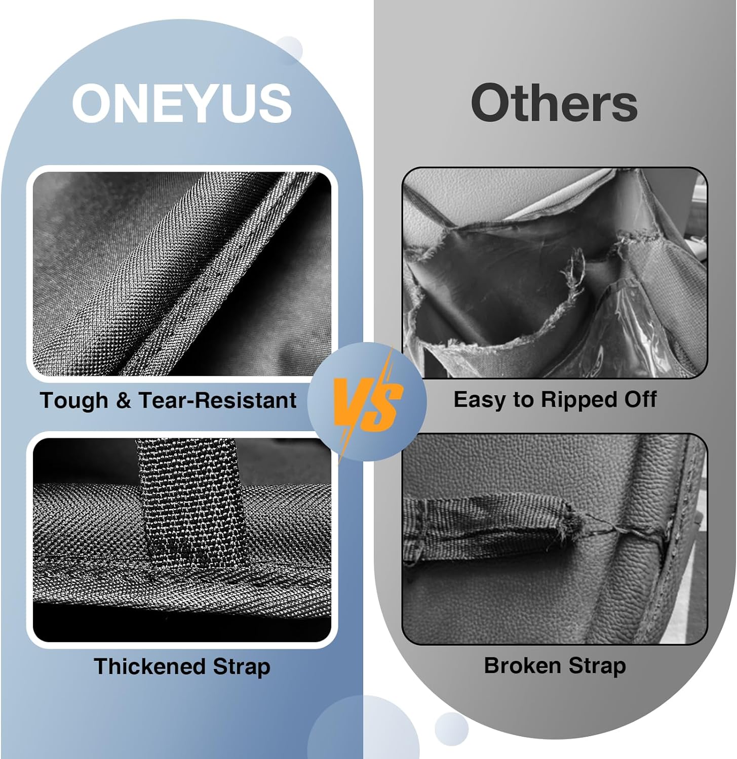 Thumbnail 4 de Oneyus Car Backseat Organizer with Table Tray