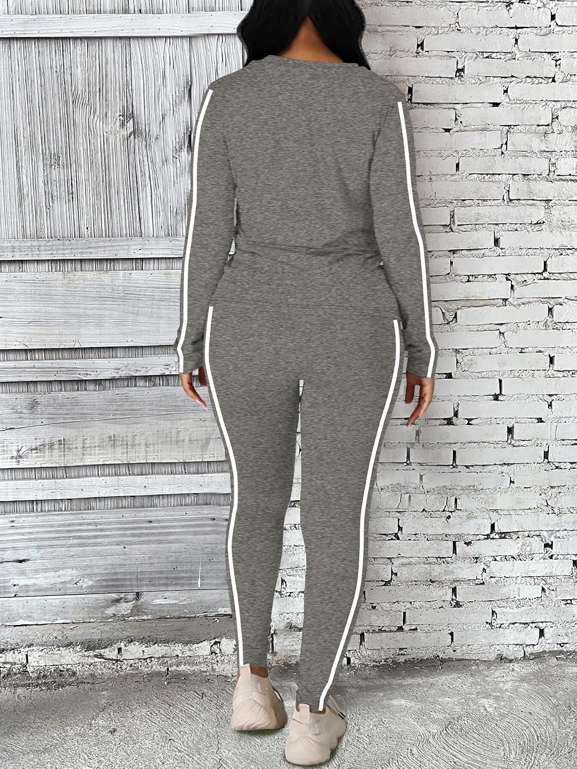 Detalle 2 de BNGPIKLY Women's Two-Piece Set, 95% Polyester