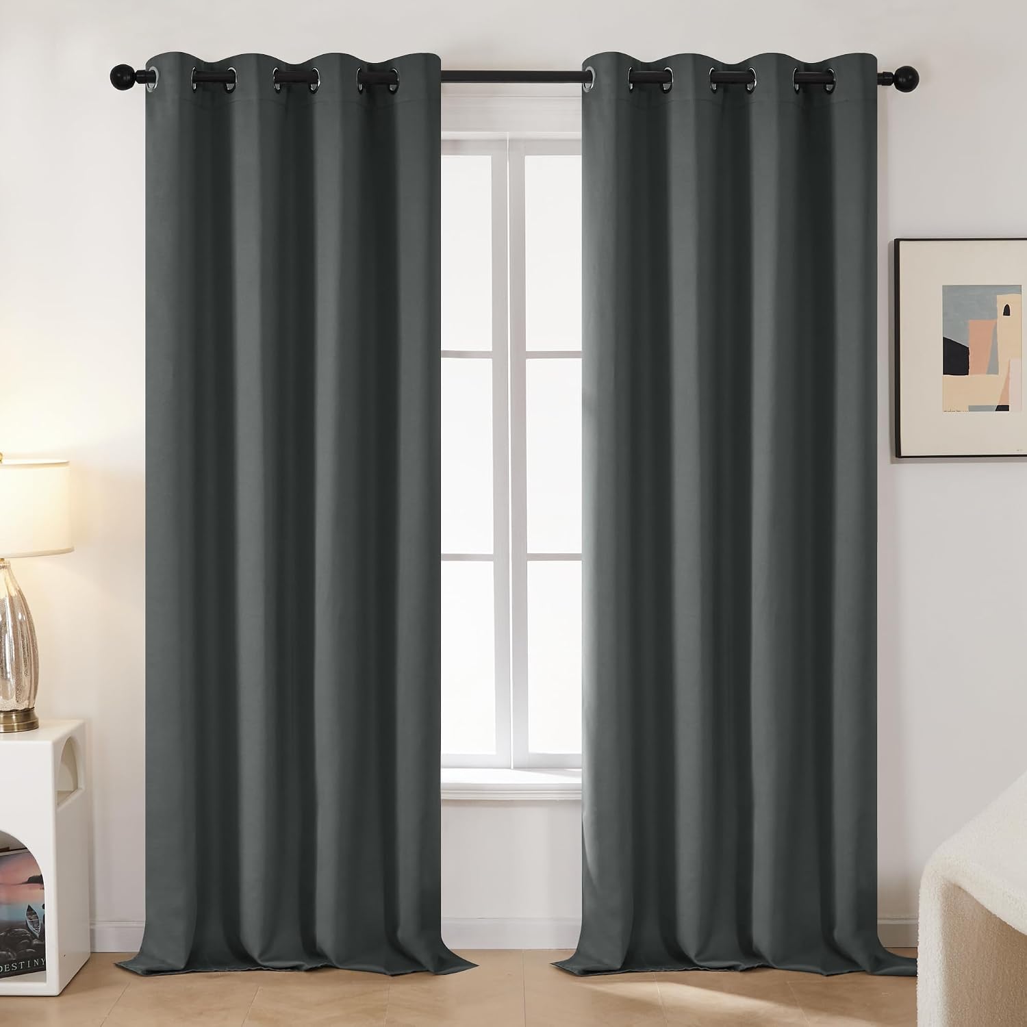 Detalle 2 de Deconovo Curtains 46 x 90 inch blackout panels 🪟