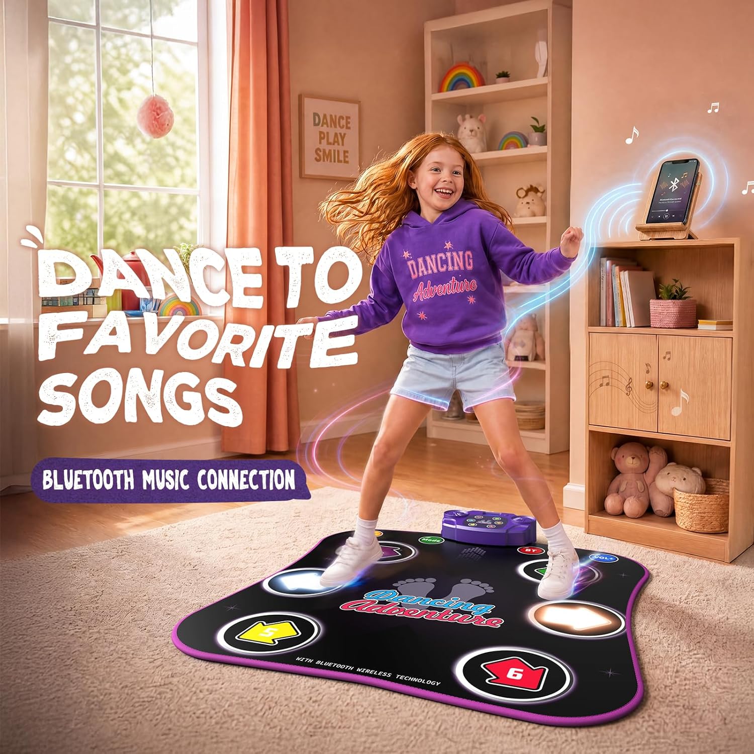 Detalle 2 de Flooyes Dance Mat 6-Button Light-Up Pad