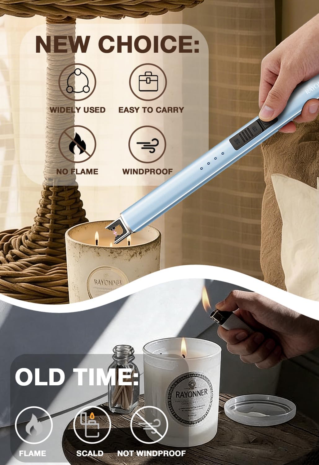 Thumbnail 2 de Electric Candle Lighter, Sierra Blue