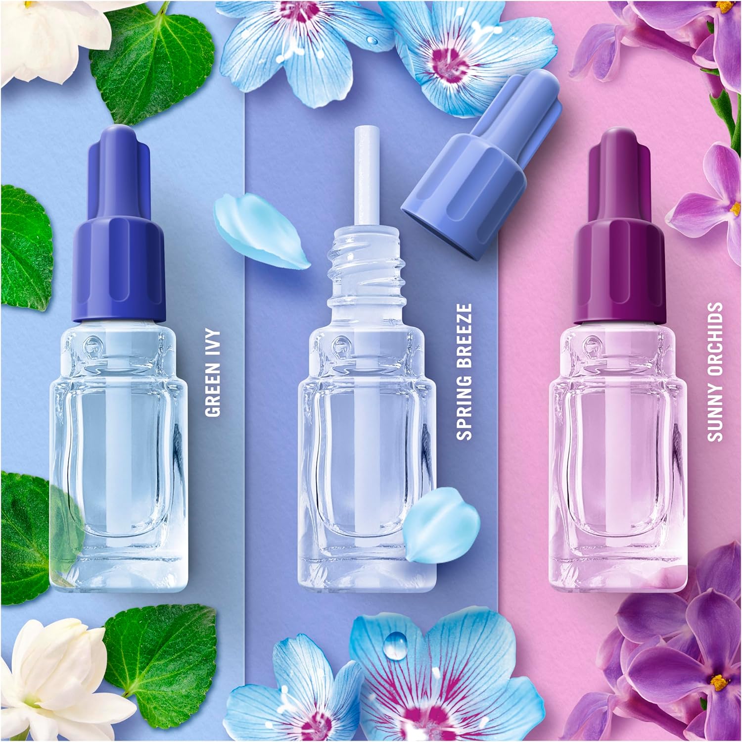 Thumbnail 6 de Febreze Désodorisant Électrique Méga Pack de recharges (4 recharges de 20 ml) – Eveil Printanier de Lenor