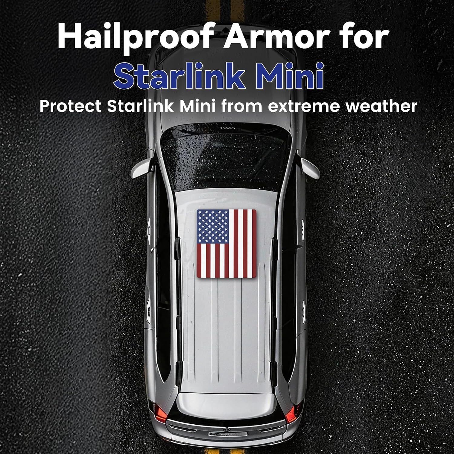 Detalle de Starlink Mini Protective Cover Case: Hailproof Liquid Silicone Shield for Starlink Mini Dish