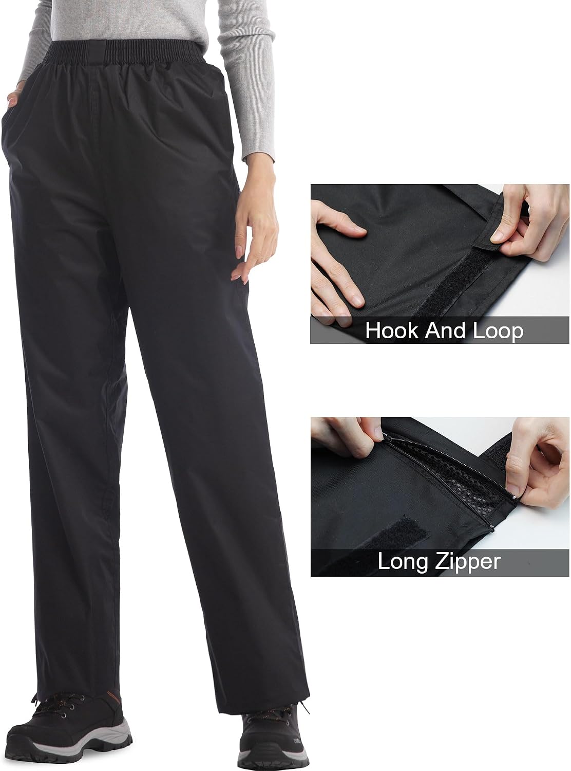Thumbnail 3 de iCreek Women's Rain Pants: Waterproof, Windproof Over Pants for Outdoor Activity