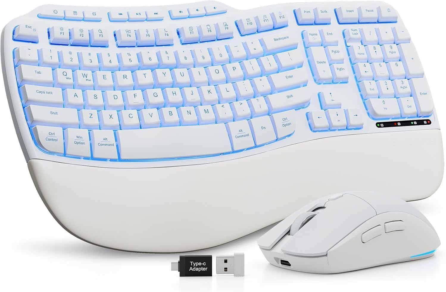 Thumbnail 5 de SABLUTE Ergonomic Wireless Keyboard and Mouse 4000mAh ⌨️
