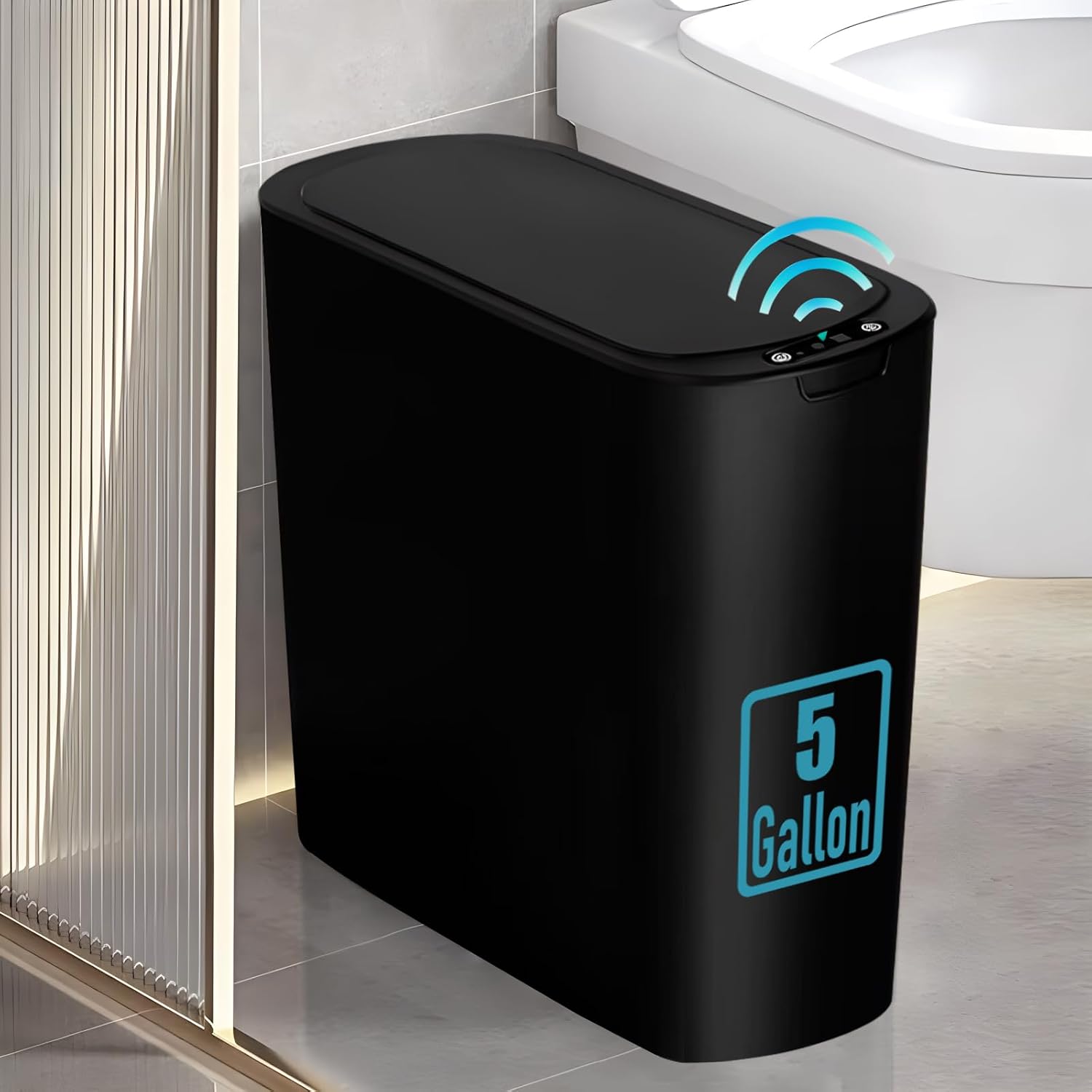 Detalle de TIPGO 5-Gallon Motion Senor Trash Can ⚙