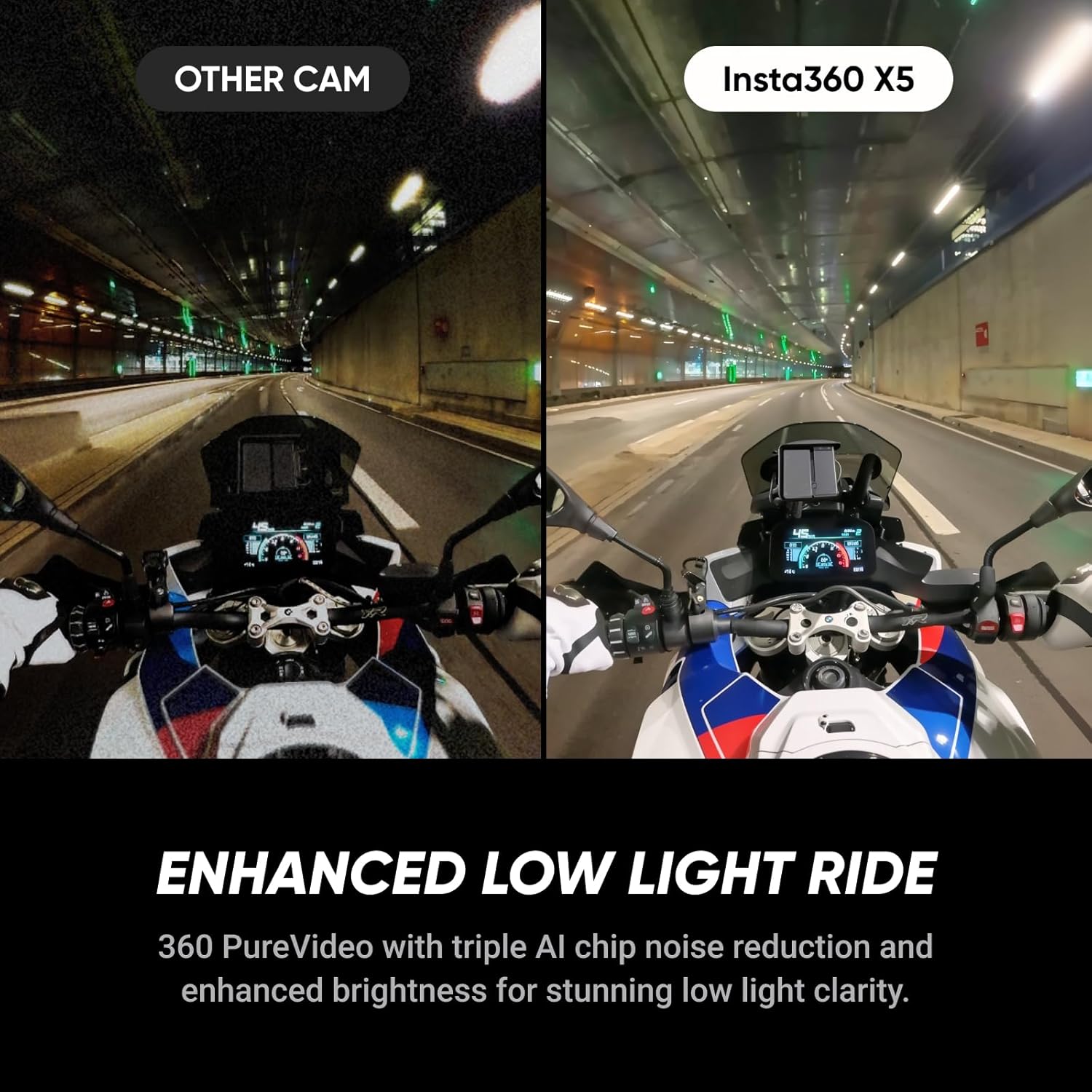 Thumbnail 1 de Insta360 X5 BMW Motorrad Edition 360 Action Camera (Waterproof, 8K, Invisible Selfie Stick effect)