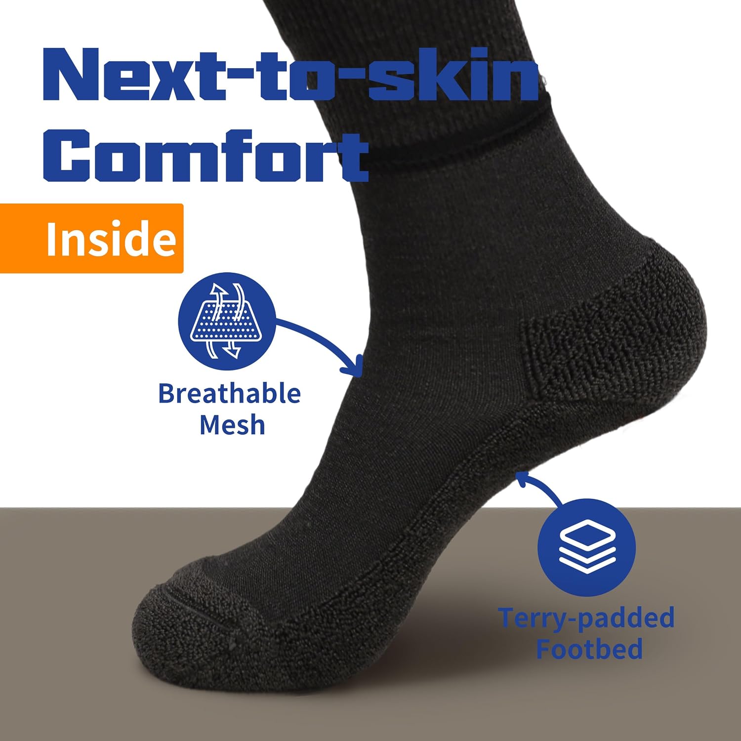 Detalle 2 de Facool Diabetic Socks Merino Wool 3 Pairs